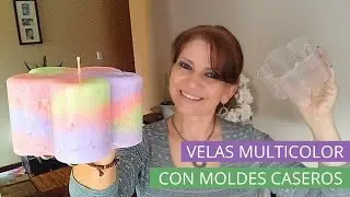 👉 How to make beautiful multicolored candles by reusing plastic containers