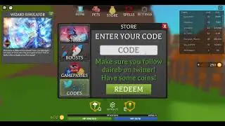 ВСЕ СЕКРЕТНЫЕ КОДЫ НА ПРОКАЧКУ В Wizard Simulator!