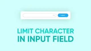 Character Limit using HTML, CSS & JavaScript