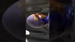 Making a Dragon Egg from an Oak Gall and Blue Mica Powder with Epoxy Resin #shorts
