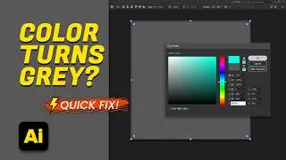 Can’t Change Object Color in Illustrator — It Turns Grey [QUICK TUTORIAL]