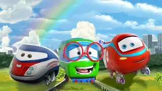 Train cartoon | Super wings | Collection 333