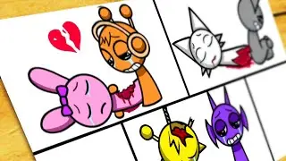 Drawing Sad Story (Love Couples) INCREDIBOX SPRUNKI - Sad Ending!