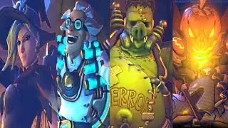Overwatch: JUNKENSTEINS REVENGE ALL Cutscenes/Cinematics! (HALLOWEEN 2016)