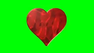 GREEN SCREEN HEART BEATING WITH SOUND