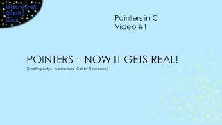 Intro to C Pointers - Output Parameters (C - Pointers - 1)