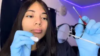 ASMR inspecting & examining items (extreme tingles, whispered, latex gloves sounds)
