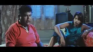 Bullet Prakash wife watching movie with lover Comedy | Prajwal Devraj | Gange Bare Thunge Bare Movie