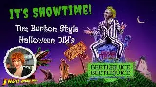 DIY Halloween Decor Beetlejuice Explosion Canvas DIY - Tim Burton Halloween