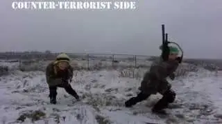 CS GO in Real Life  Battle of the Frozen Land