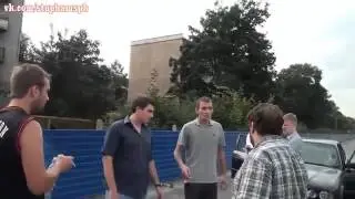 СтопХамовцы задерживают пьяного водителя на тротуаре СПб)
