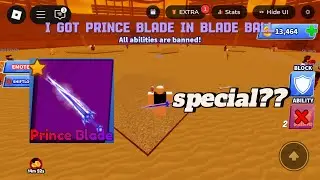 I Got PRINCE BLADE in Roblox Blade Ball..!