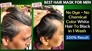 How to Colour Grey / White Hair at Home Naturally using Henna & Indigo Powder 💯 Desi Nuskha