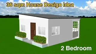 36 sqm simple house | 2 bedroom with laundry area and bike garage | Naru quick rough design