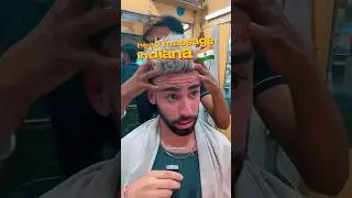 Fiz a temida Head Massage Indiana 💆🇮🇳🤯 #india #headmassage #brasileirospelomundo