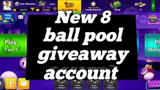How To New 8 ball pool Giveaway Account