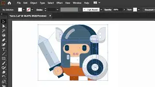Как Я Рисую ПЕРСОНАЖА Для 2D Игр / Adobe Illustrator Создание Игр