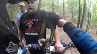 Angry people and Dirt bikes - Swinging sticks and flapping lips!