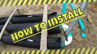 Step by step sand line septic install 
