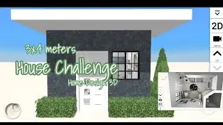 HOME DESIGN 3D || 3X4 METERS HOUSE CHALLENGE