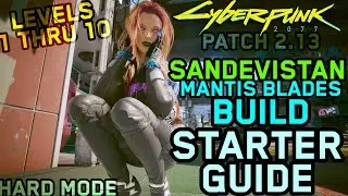 Sandevistan-Mantis Blades EARLY Build Starter Guide - Levels 1 thru 10 - Cyberpunk 2077 - Patch 2.13