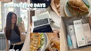 PRODUCTIVE DAYS | учёба, кафе, распаковка, grocery haul, домашние дела, языки 🇨🇳🇰🇷
