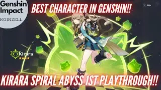 BEST Character [MOST FUN] in Genshin has arrived! Kirara Spiral Abyss 1st Playthrough!! From Stream