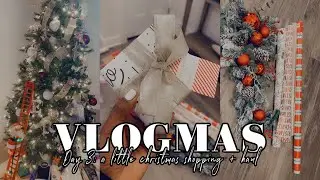 VLOGMAS | CHRISTMAS THINGS & HAUL + WRAPPING THE FIRST GIFT