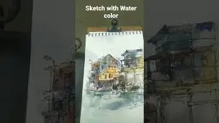 sketch with water color