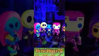 Having fun with blacklight Funko Pops! 