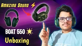 boat rockerz 550 headphones unboxing and review | charchit gaming #boatnirvana #headphones