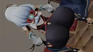 [KISHI3D] Shenhe Squatt Twerk #GENSHINIMPACT