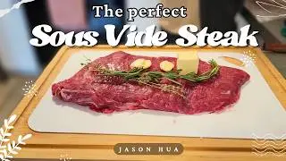 Sous Vide Flank Steak | Pommes Aligot | Sauteed Asparagus 🥩🥔🌿 