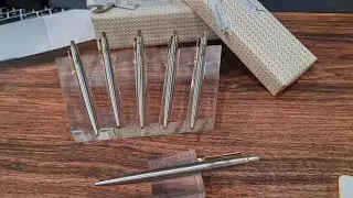 Parker Jotter Stainless Steel Gold Trim Ballpoint Pen