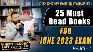 English Literature Special Live Class 25 Authors You Must Read For JUNE 2023 NET Exam.Live At 8 PM
