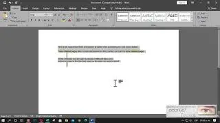 Word align paragraph left with keyboard