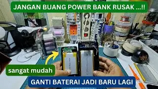 JANGAN BUANG Power Bank Rusak |Sangat mudah ‼️ Cara memperbaiki powerbank rusak 100% bisa