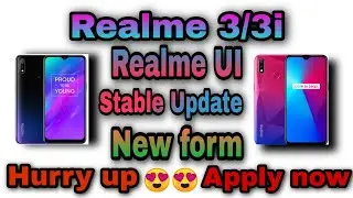 Realme 3/3i Realme UI Stable Update Official Form | Hurry up limited seats Apply Now |Anu tech 😍