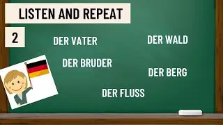 Learn TOP 10 MASCULINE NOUNS in SLOW German PART2. Learn German using CHATGPT with subtitles[A0].