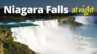 Niagara Falls at Night || Fireworks at Niagara Falls Canada