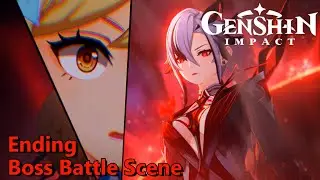 ENDING SCENE!!! BOSS BATTLE (Arlecchino) Gameplay | Genshin Impact