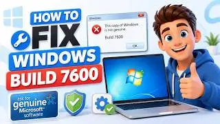 Windows 7 Build 7601/7600  | How to Fix windows in not genuine 7601/7600