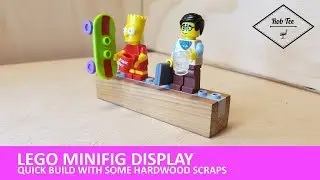 Hardwood Desktop Lego Minifig Display