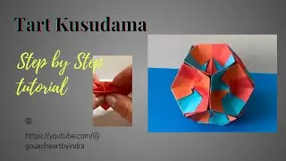 @gouacheartbyindra Easy craft Tart Kusudama/Origami/ Tutorial