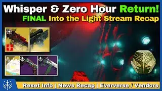 Whisper and Zero Hour RETURN & Great Iron Banner Weapons | Destiny 2 Weekly Reset