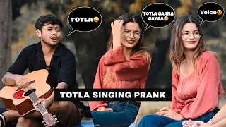 Totla Singing Randomly With Cute Girls | Prank With Twist | Amazing Reactions😍 In Public | Jhopdi K