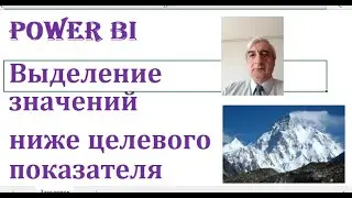 Выделение значений ниже целевого показателя Power BI #ВыделениезначенийнижецелевогопоказателяPowerBI