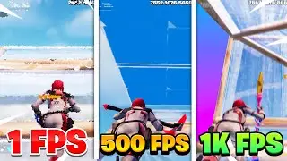 1 FPS vs 500 FPS vs *1000 FPS* In Fortnite!