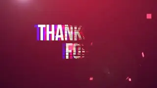 Thanks For Watching Outro - Glitch Effect + Kinetic Typography - No Copyright