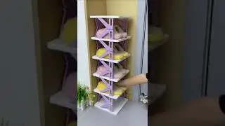 Corner Smart Foldable Shoes Shelf 5 Tier Shoe Rack